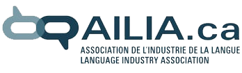 Logo for AILIA, the Language Industry Association of Canada, representing language service providers and professionals.