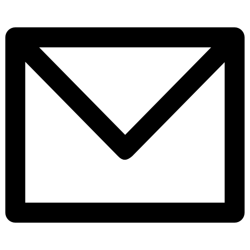 Envelope icon representing email communication, newsletter sign-up, or inbox notifications.